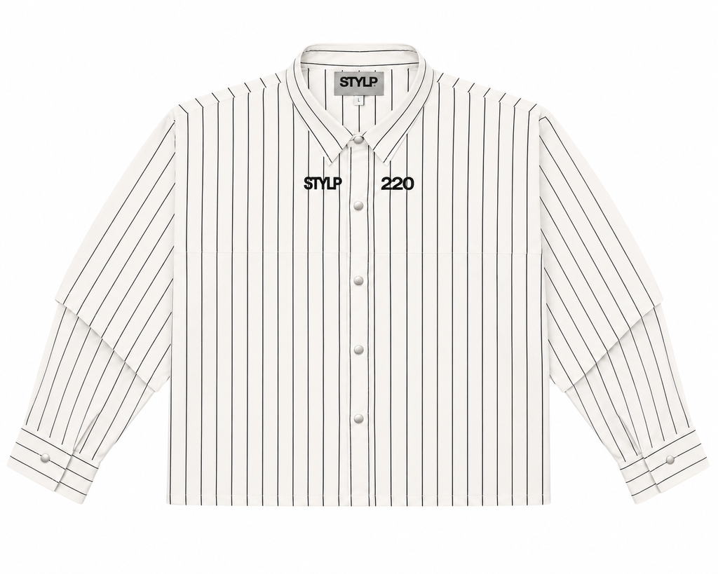 Striped Double Sleeve Shirt