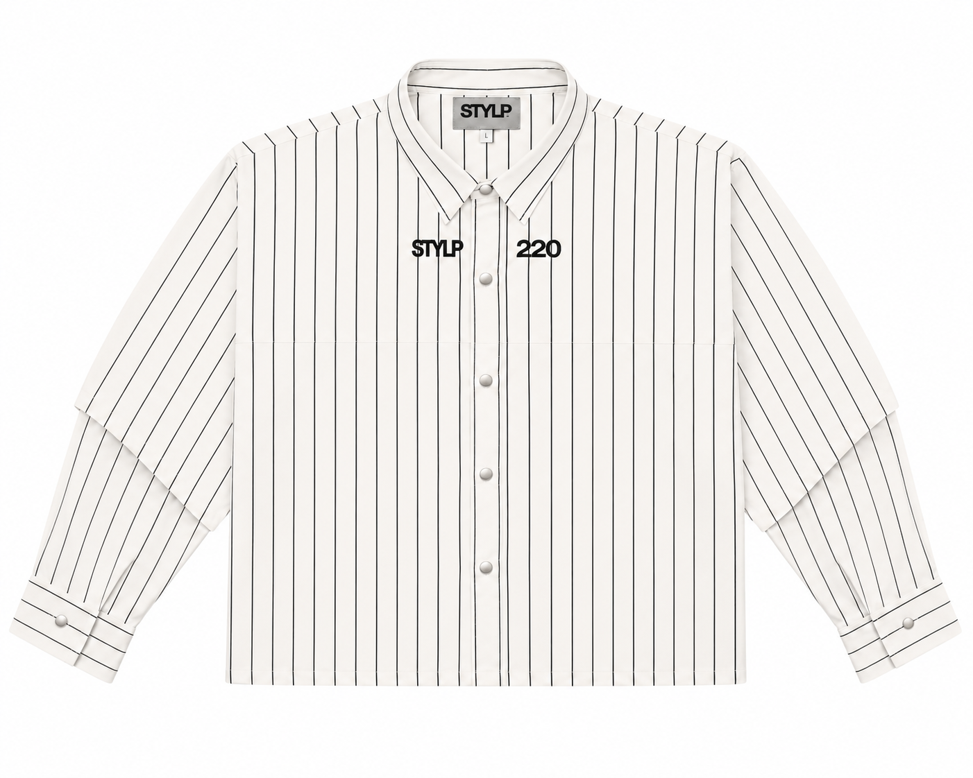 Striped Double Sleeve Shirt