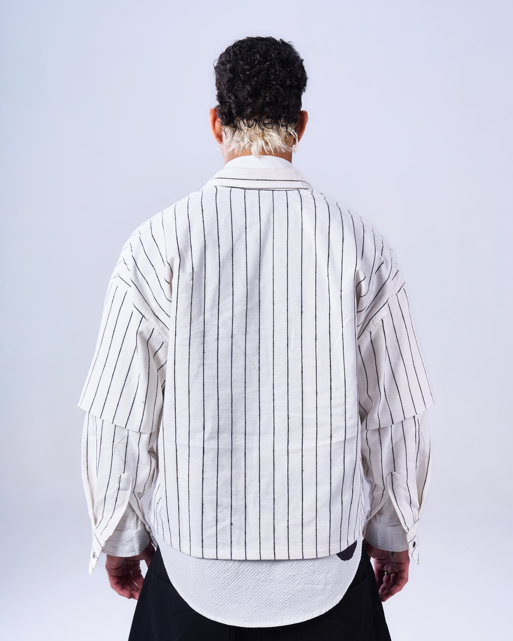 Striped Double Sleeve Shirt