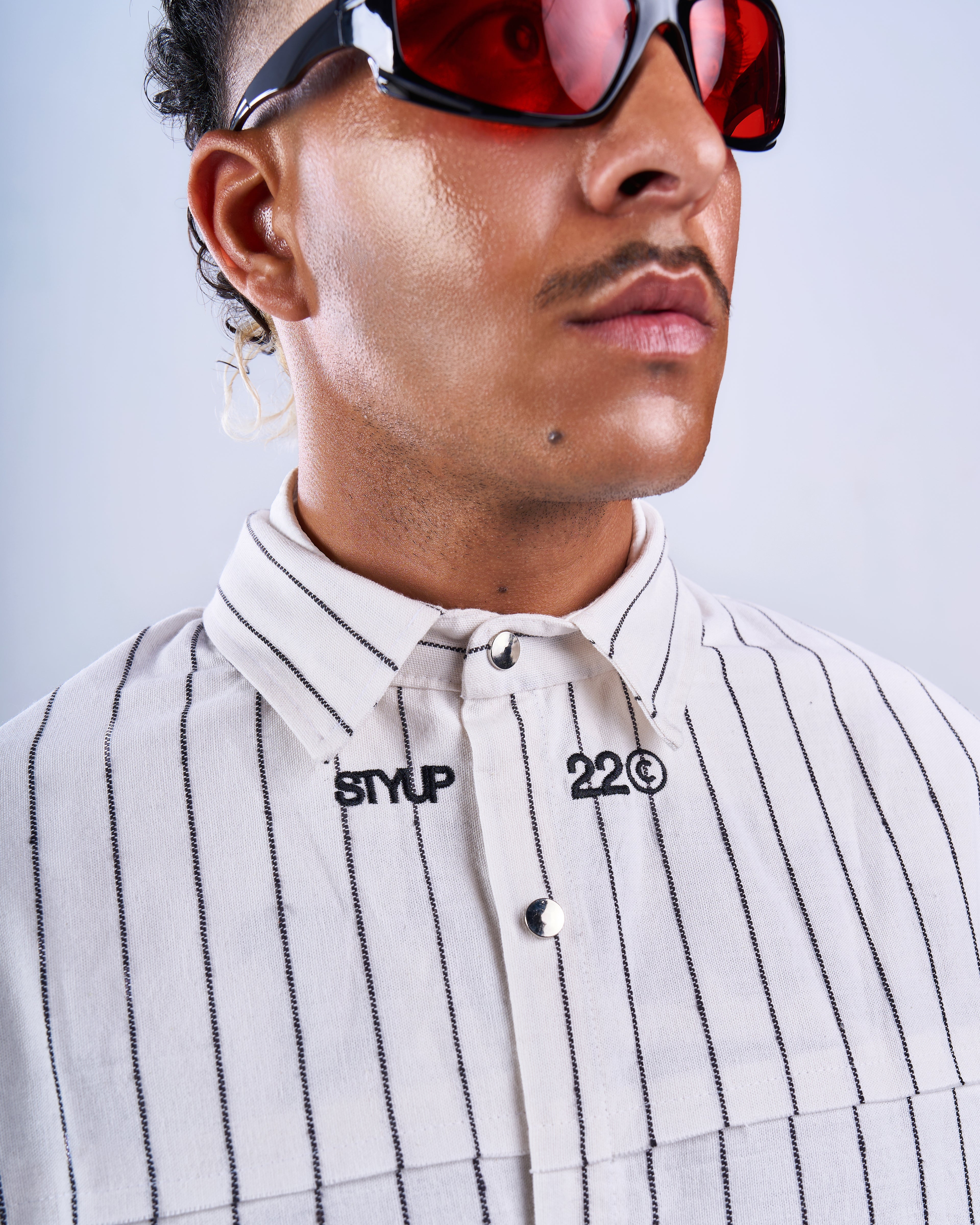 Striped Double Sleeve Shirt