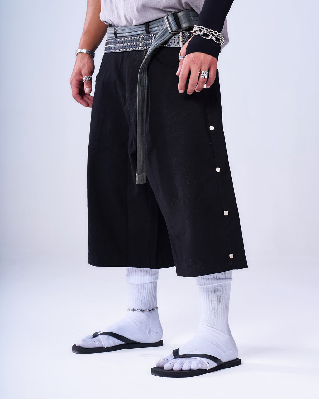 Studded Bermuda Shorts