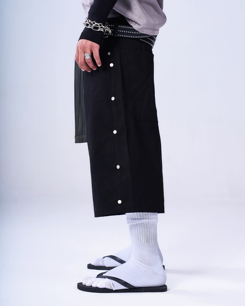 Studded Bermuda Shorts