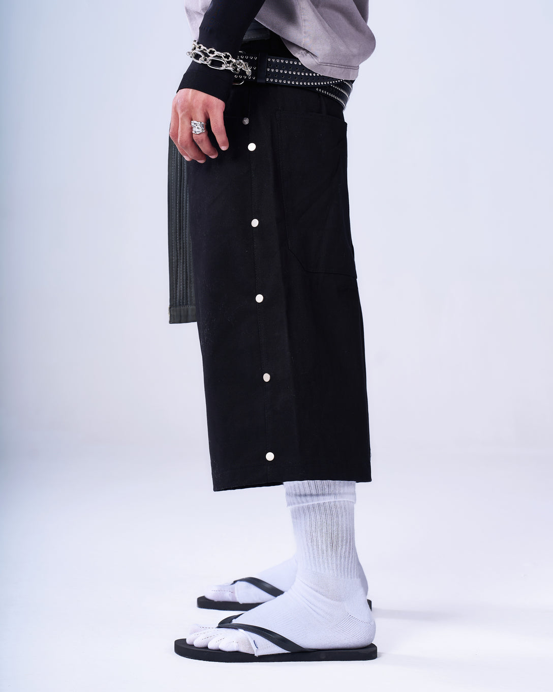 Studded Bermuda Shorts