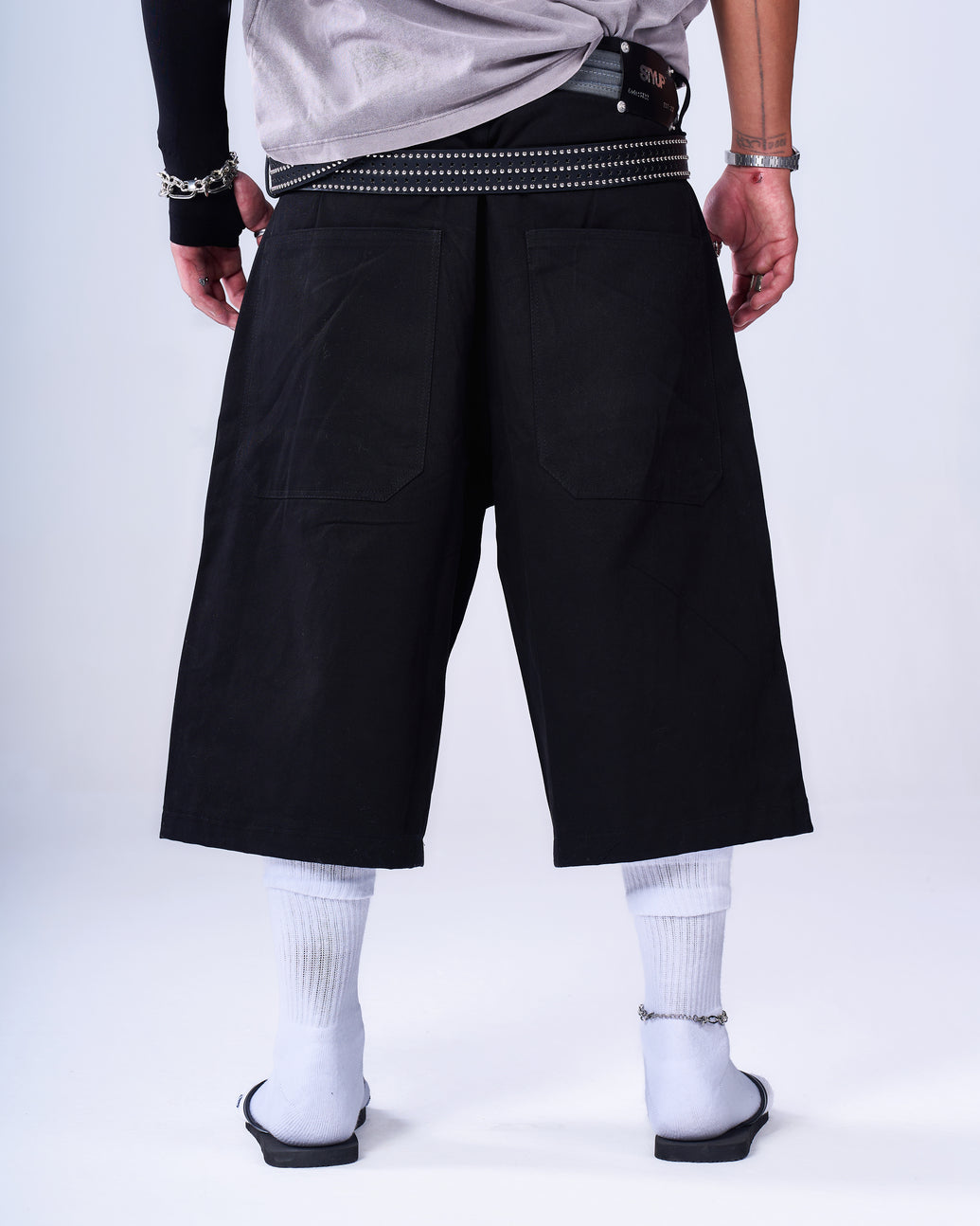 Studded Bermuda Shorts
