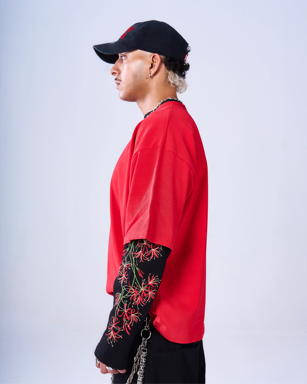 Red Henley T-Shirt