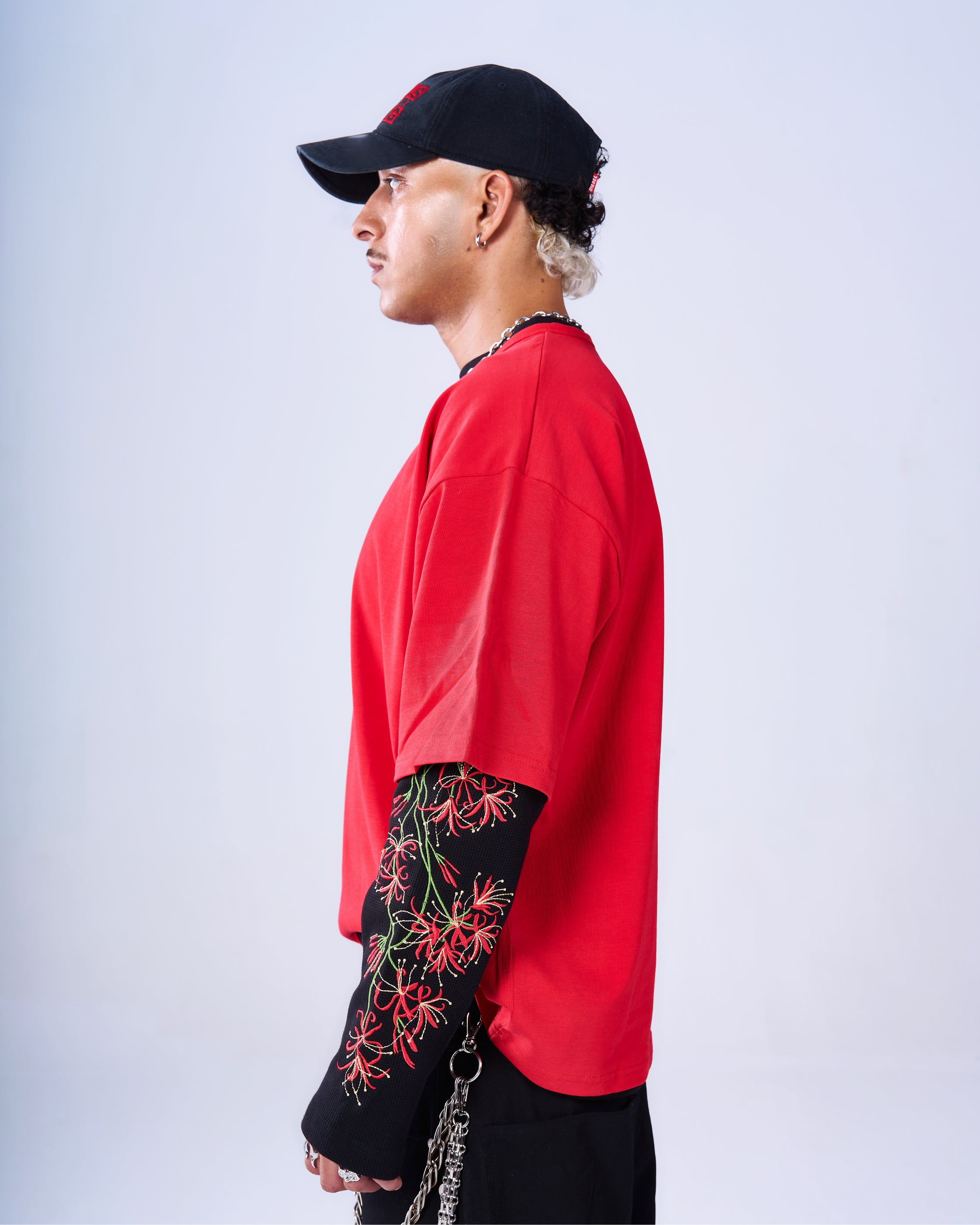 Red Henley T-Shirt