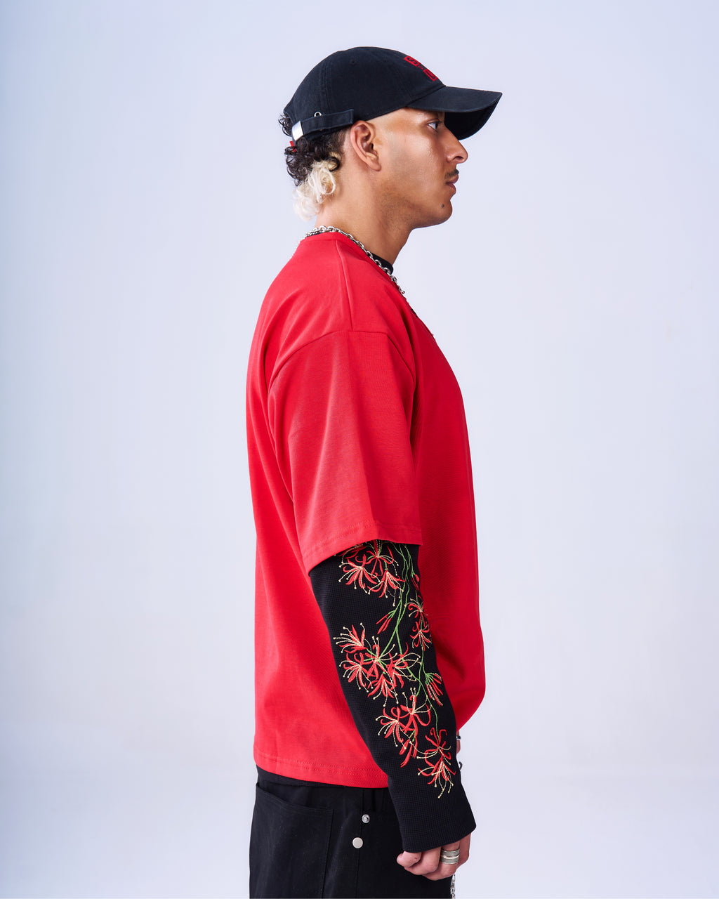 Red Henley T-Shirt