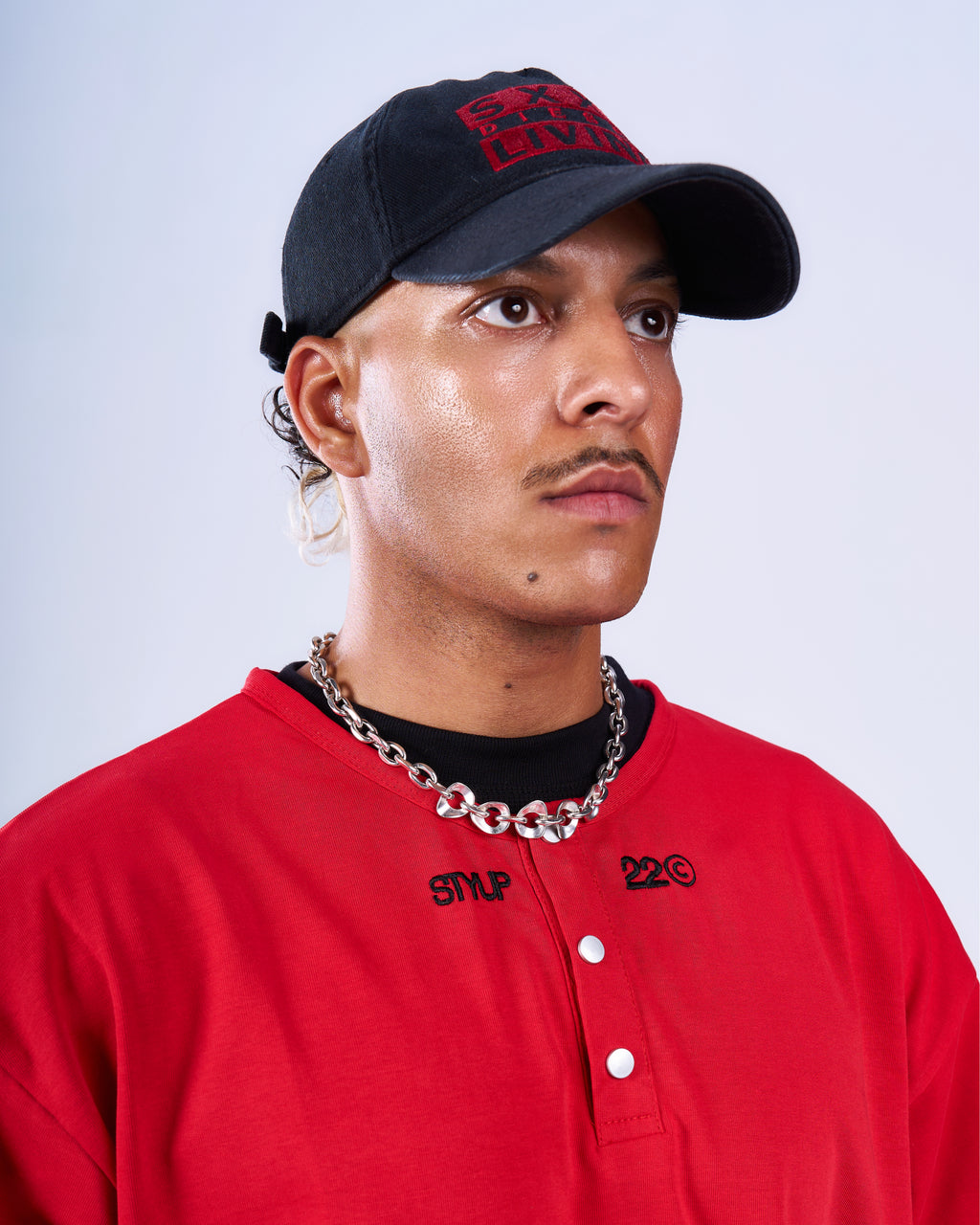 Red Henley T-Shirt