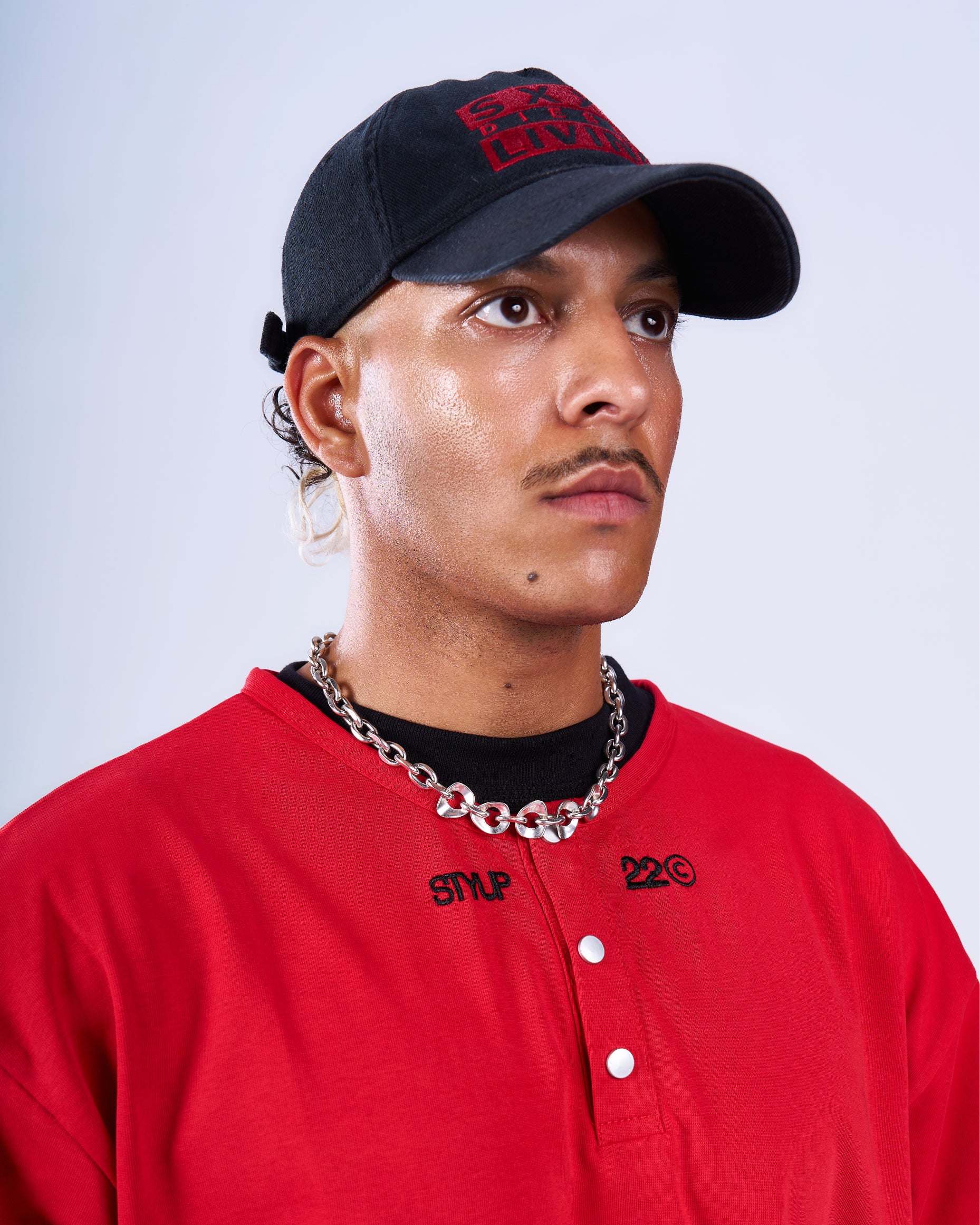 Red Henley T-Shirt