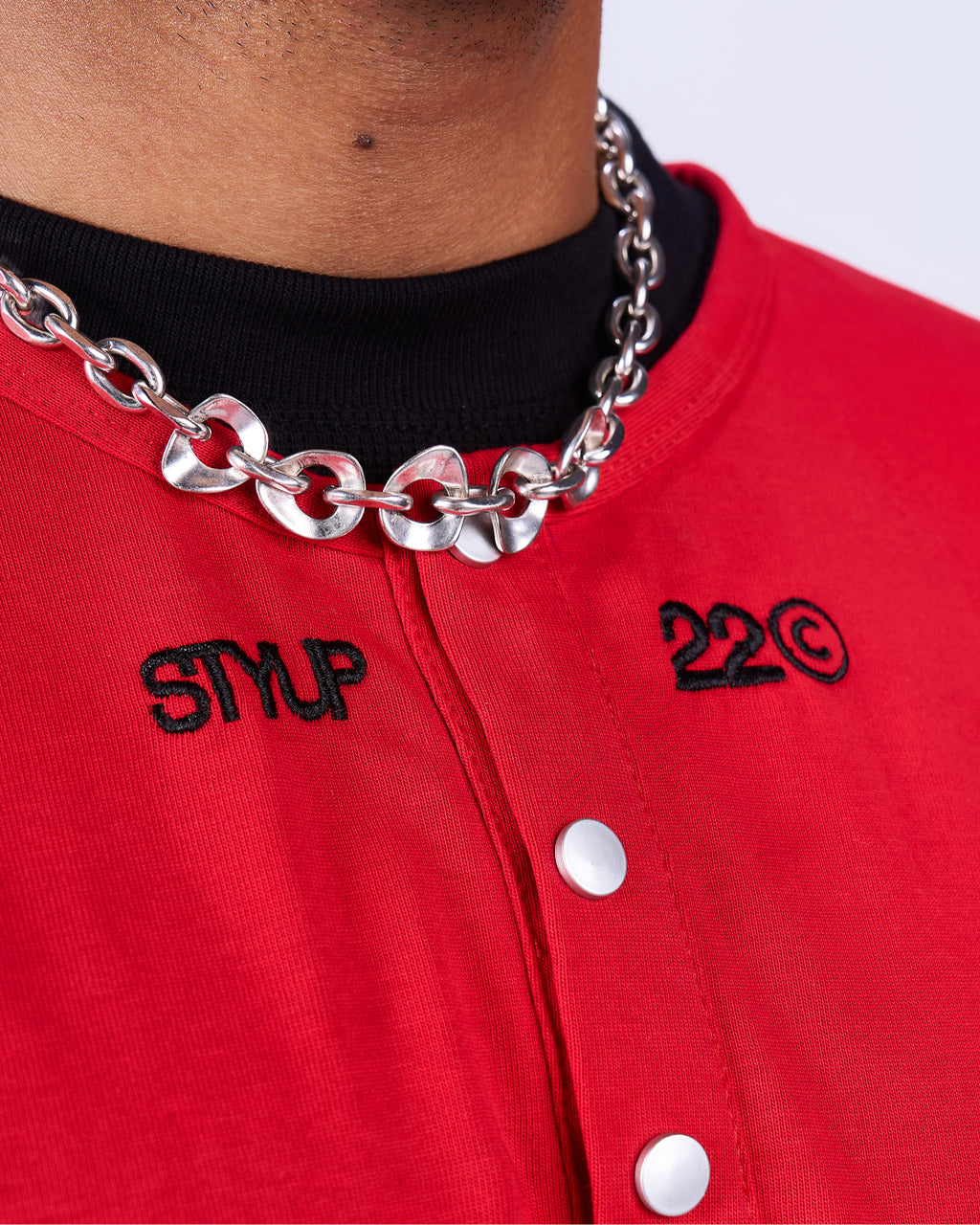 Red Henley T-Shirt