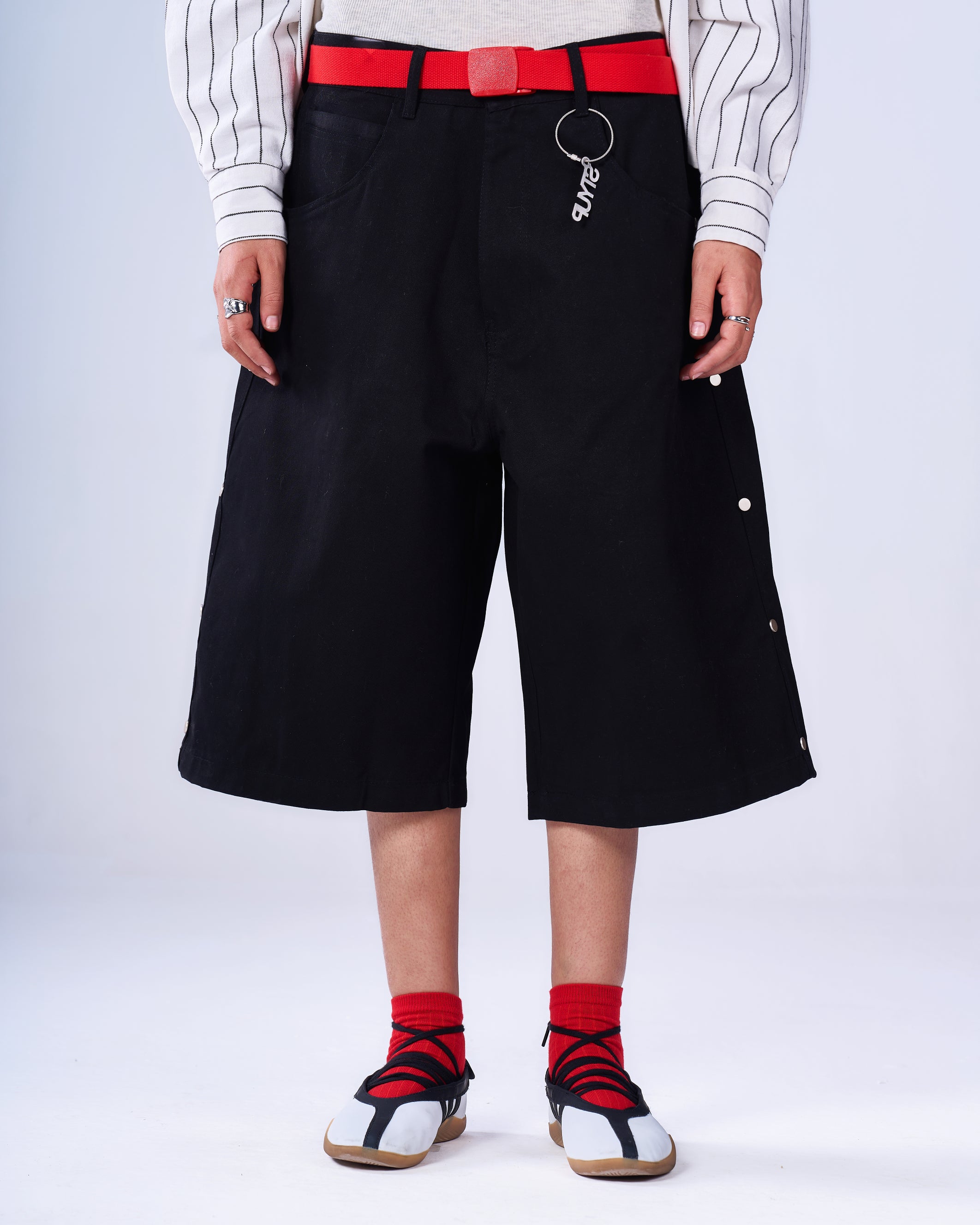 Studded Bermuda Shorts