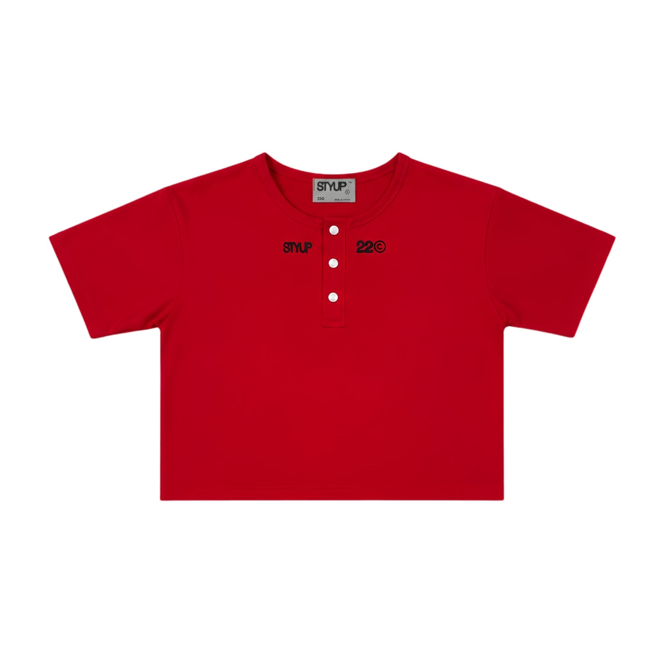 Red Henley T-Shirt